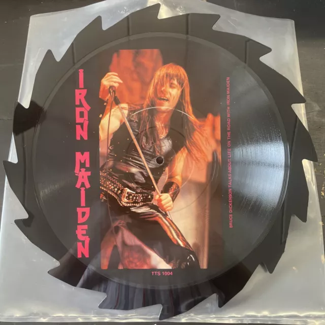 RARE 1988 Iron Maiden Bruce Dickinson Interview Picture Disc UK Record LP Vinyl