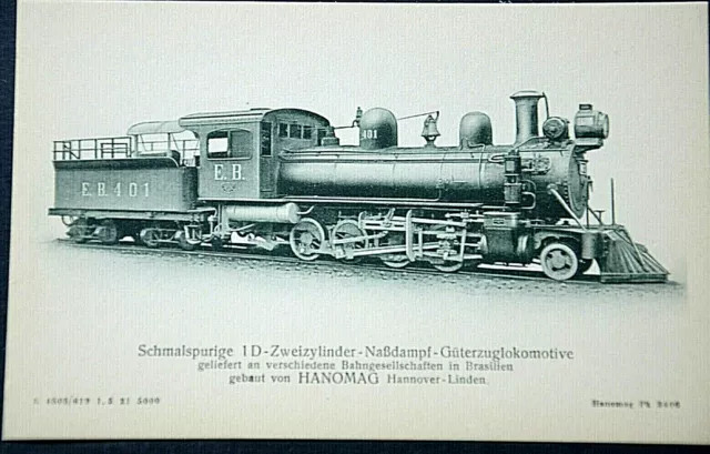 46553 Ak Schmalspurige 1 Di. Dos Cilindros Naßdampf Locomotora Brasil