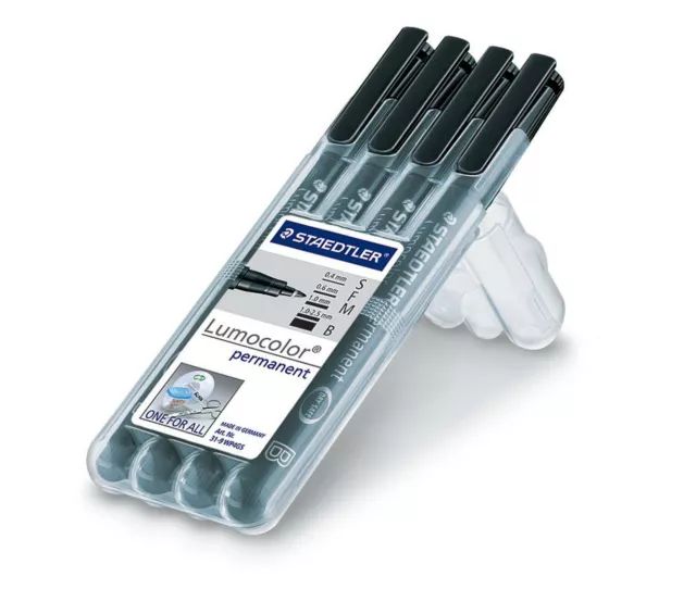 Staedtler Feinschreiber Lumocolor® 31 permanent Box mit 4 Strichstärken