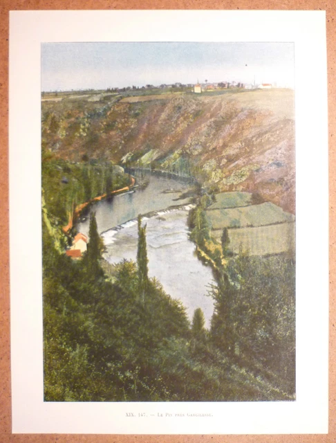 LE PIN près de Gargilesse Indre France - Photochromie fin 19ème Gravure