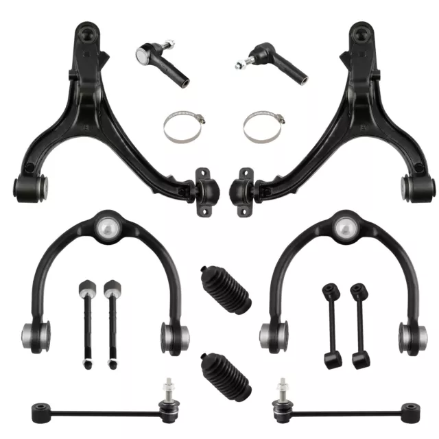 14x Front Upper Lower Control Arms for Jeep Commander Grand Cherokee 2005-2010