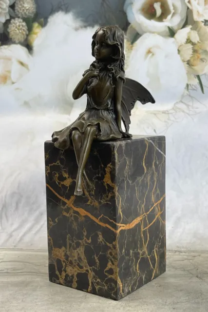 Handcrafted Little Fairy Signed Original Bronze Museum Quality Artwork Deal Art