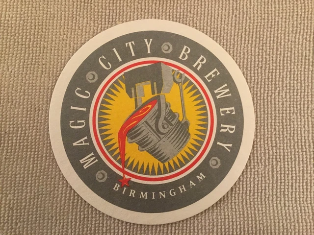 Magic City Brewery Beer Coaster, Birmingham, AL
