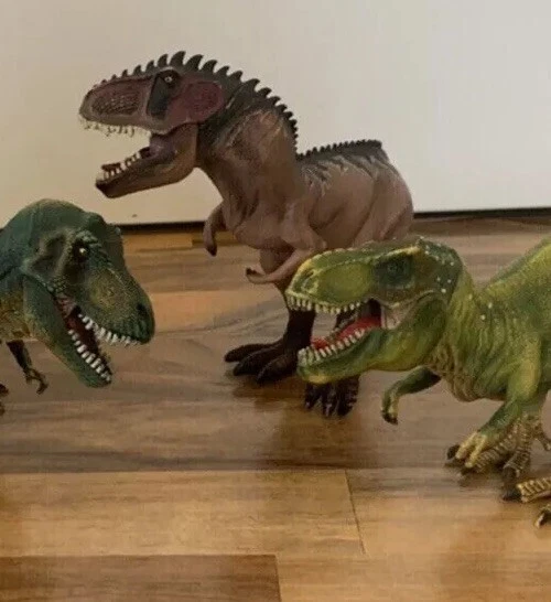 Lot De 2 Dinosaures Schleich - Tyrannosaurus Rex Et Apasotaurus, Figurines Occasion