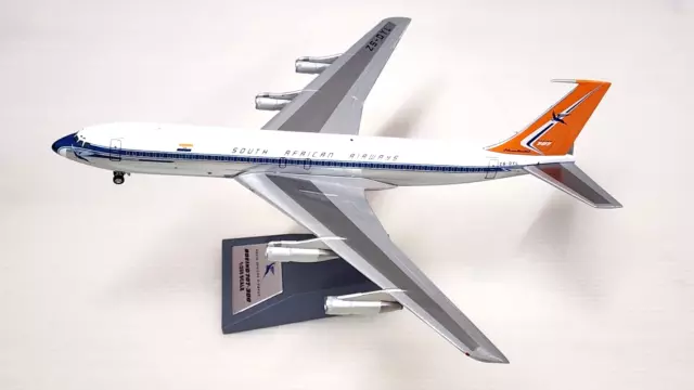 InFlight200 Boeing 707-300 South African Airways ZS-DYL 'Polished With Stand'