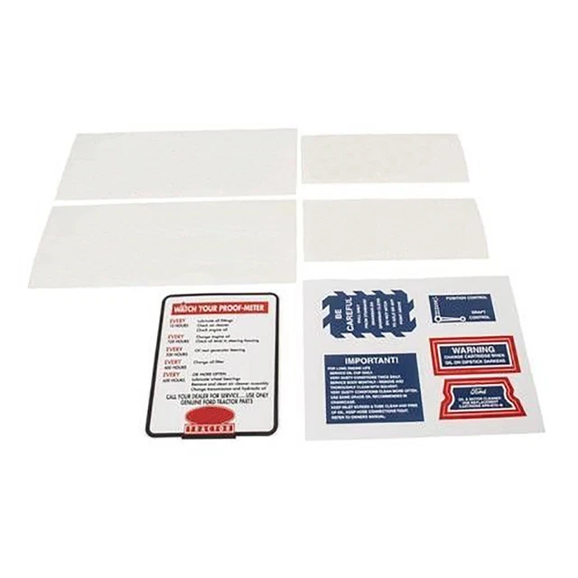 10 Piece Mylar Decal Set 1947 - 1949 Hood Fender Fits Ford 2N 8N 9N 8N5052DP