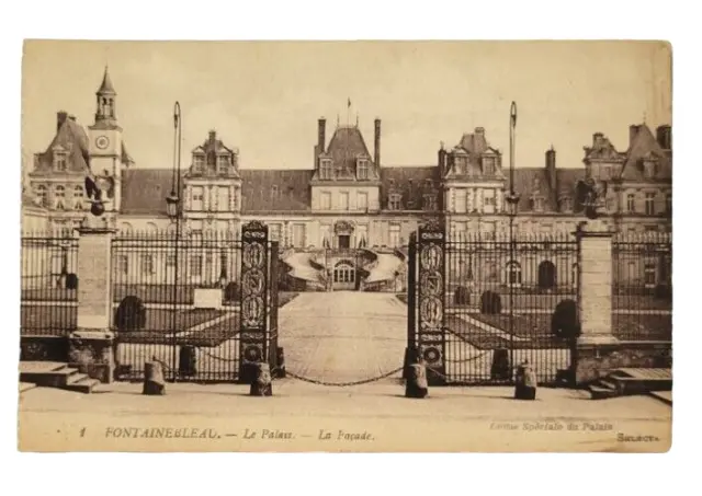 C 1900S CASTLE Chateau de Fontainebleau Palace in Paris France Postcard ...