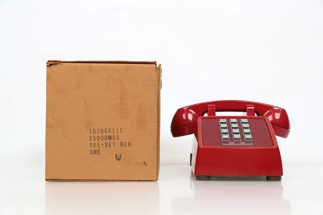 NOS WESTERN ELECTRIC 2500 Dm 53 Red Telephone Bell System £172.75