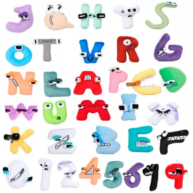 36 Style Alphabet Lore Number Plush Toy Pillow Doll Toy Cartoon Doll Xmas Gift