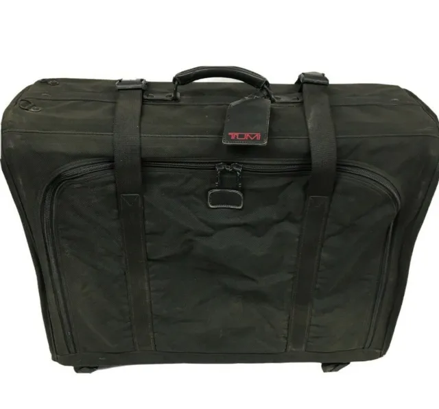Tumi | Large Black Ballistic Nylon Rolling Suitcase Luggage Travel Bag w/ Wheels