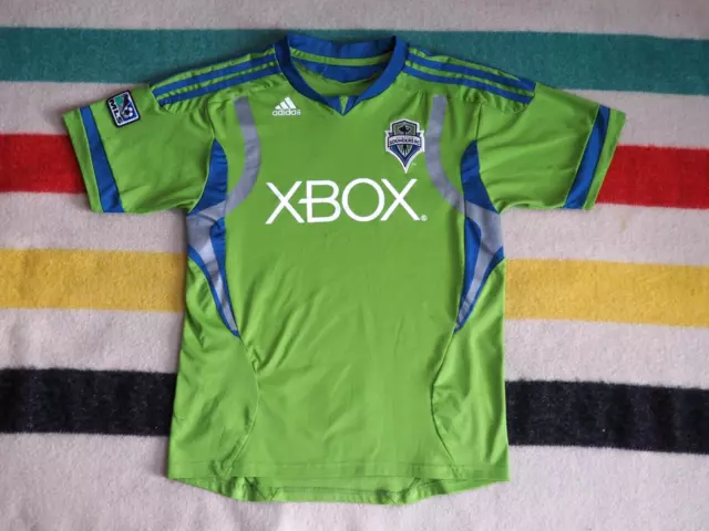 Adidas MLS Seattle Sounders FC XBOX Green Blue Soccer Jersey Mens S