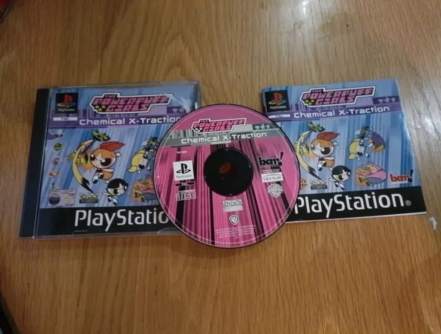 PS1 Powerpuff Girls Chemical X-traction Playstation One 1 Boxed Game