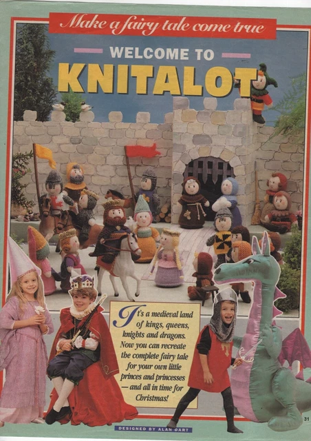 Seltenes Alan Dart Vintage Stricknähmuster - Willkommen Bei Stritalot Drachen