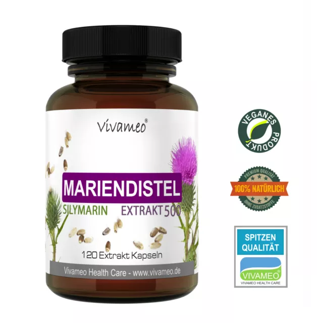 Vivameo ® 120 Mariendistel Kapseln à 735 mg 10:1 Extrakt mit 80% Silymarin (UV)