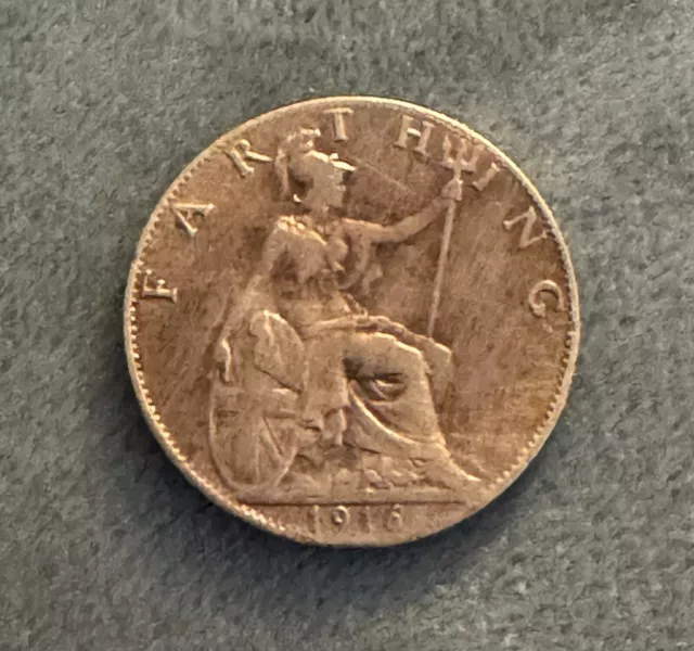 1916 King George V One Penny Coin