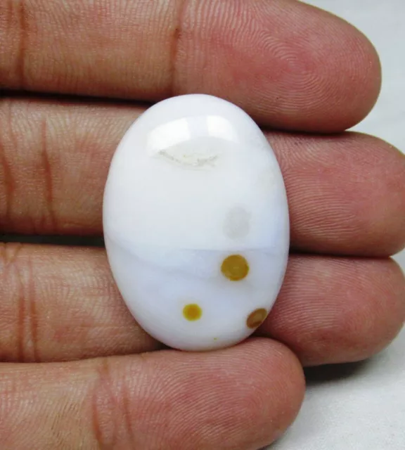Polka Dot Agate Cabochon Oval 32.30 ct Natural Loose Gemstone For Jewelry E 5995