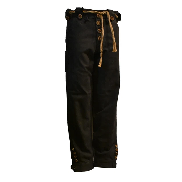 Pantaloni Folcloristici IN Cuoio, Nero Pantaloni IN Pelle Uomo Oktoberfest