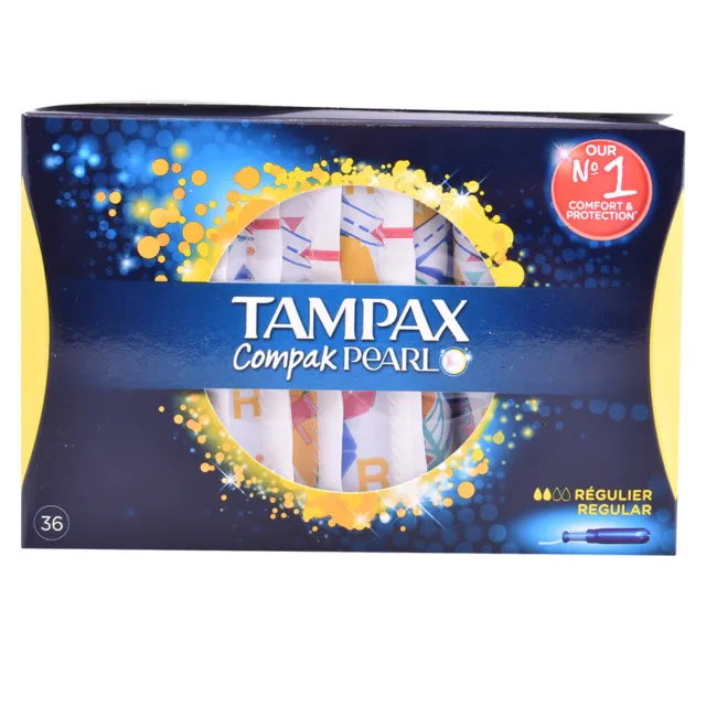 Higiene Tampax mujer TAMPAX PEARL COMPAK tampón regular 36 uds