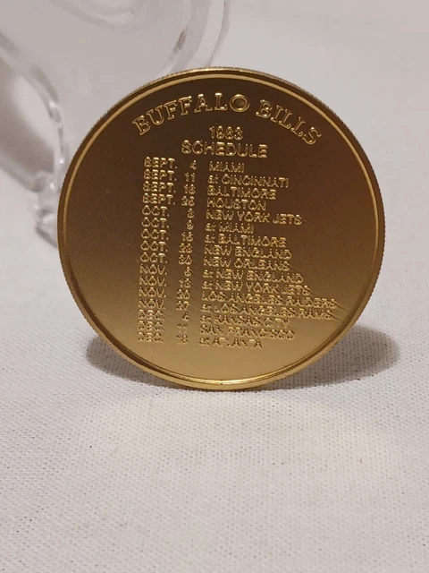 Johnnie Walker Red Token, Buffalo Bills 1983 Schedule 2