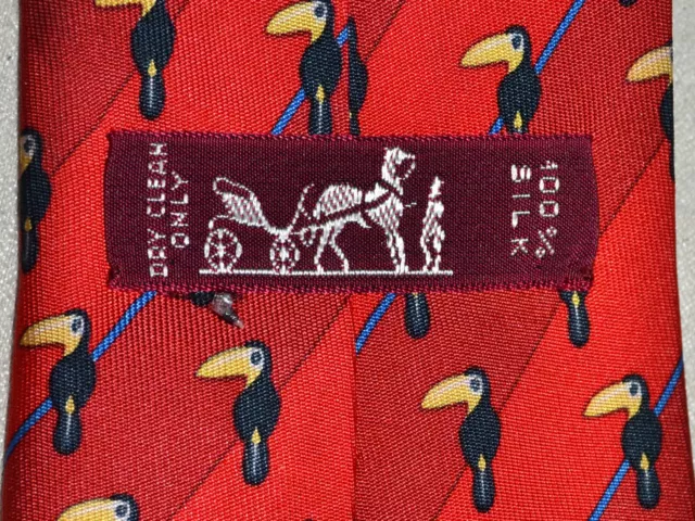 HERMES Men´s Tie 100% silk Made In France HE01 T0P 2