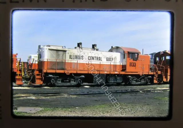 Original '74 Kodachrome Slide ICG Illinois Central Gulf 1133 RS1 Glenn Yd  38M35