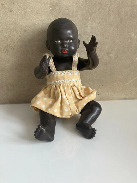 ANCIENNE POUPÉE NOIRE RAYNALMARINE 44 cm 🤩​ années 1970, 🤩​👌​ EUR 12,00 - FR