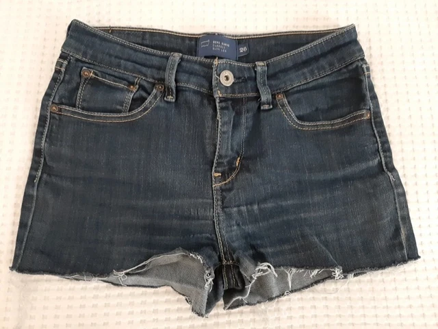 LEVIS Pantaloncini shorts jeans blu denim modello classico ragazza donna tg. 26