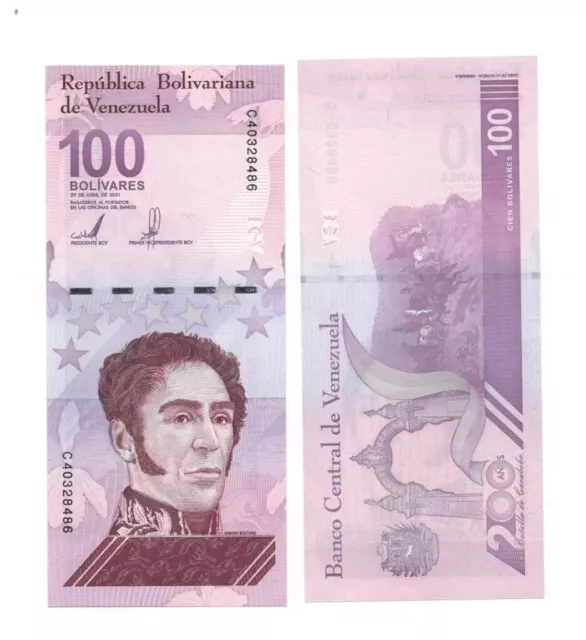 VENEZUELA 100 DIGITALES 2021 Qty 1 Pc Used 100 Million Bolivar