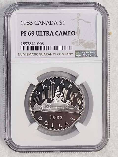 1983 Canada Dollar $1 Coin NGC rated PF 69 Ultra Cameo