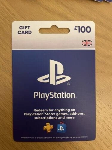 Playstation gift shop card 100