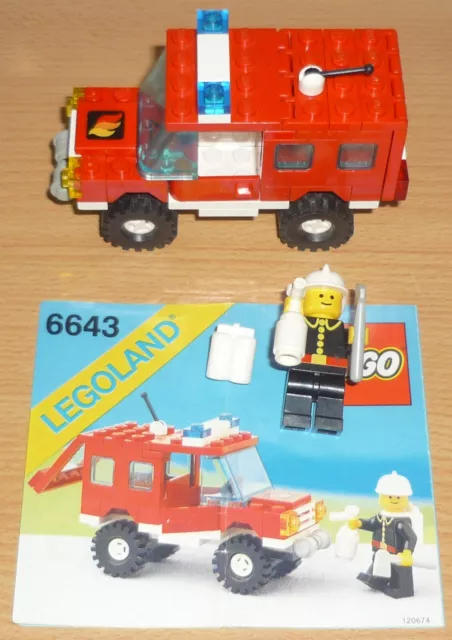 Lego City 6643 Feuerwehrauto v. 1988 + OBA