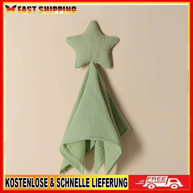 Baby Appease Towel Infant Pacifying Towel for Baby Gift (Dark green Star)