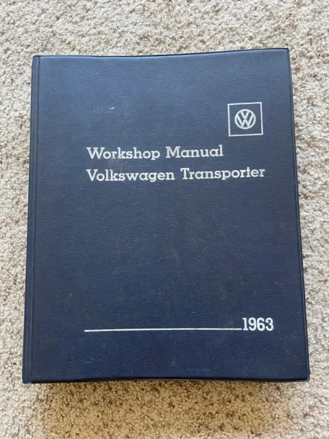 1963 VW transporter original factory Workshop manual.