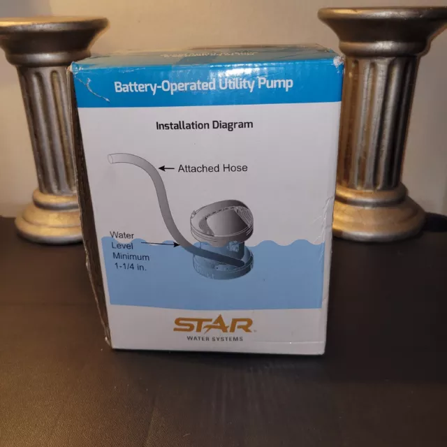 Star Water Systems Battery Operated Portable Utility Pump With Hose Aquariums