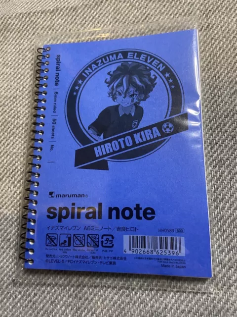 Inazuma Eleven Spiral Notebook Japan Exclusive