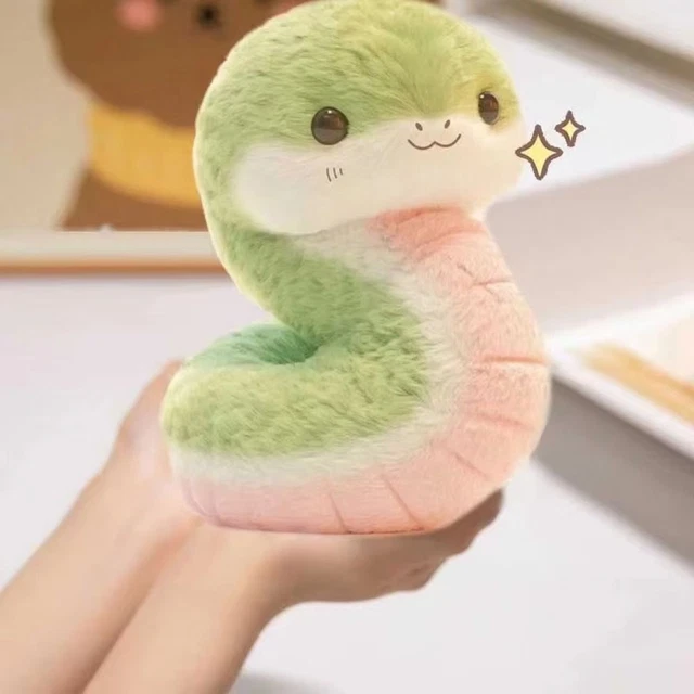 STUFFED DOLL LITTLE Snake Plush Toy Fluffy Cartoon Plush Animal Doll