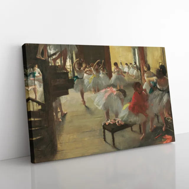 The Ballet Ballerina Dancers In Class By Edgar Degas Canvas Wall Art Print Decor
