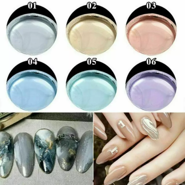 Metall Gel Nagellack Spiegel Lack Bemalen Hybrid Zeichnung Nägel Papier Ku ❤️ 2