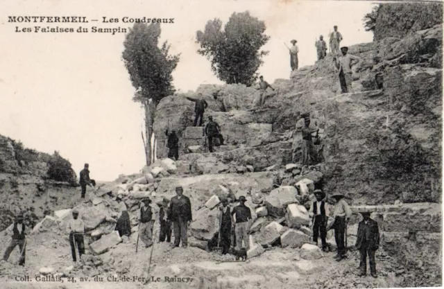93 Cpa Debut 1900  Montfermeil Les Coudreaux Les Falaises Du Sampin
