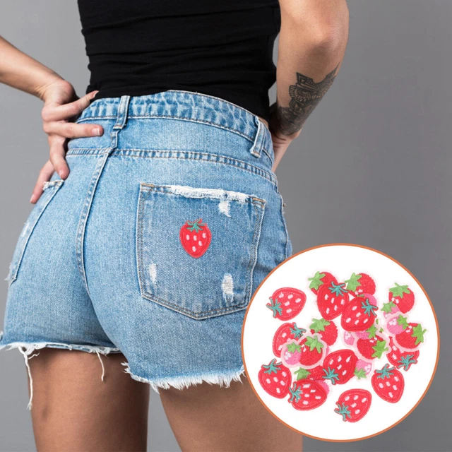 20 piezas Parches de hierro sobre ropa Parches de costura Prendas de ropa Parches de reparación Coágulo