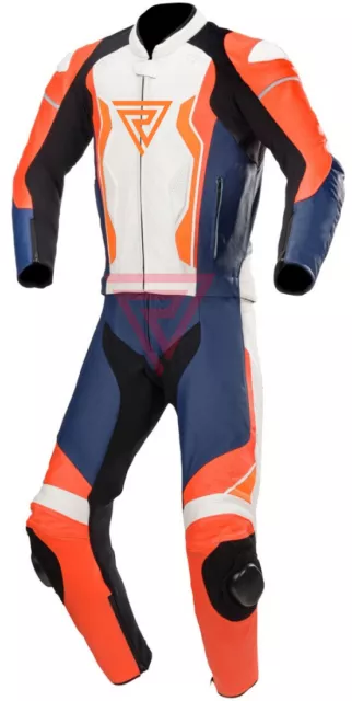 Motorcycle Suit Motorbike Leather Riding Suit Racing/Street Custom Made 1Pc 2Pc