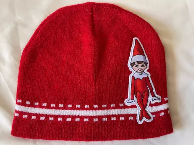 THE ELF ON THE SHELF (trademark) RED KNIT BEANIE HAT, KIDS JR ONE SIZE, NWOT