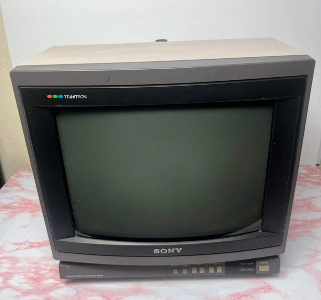 VINTAGE SONY TRINITRON KV1380R 13" Color CRT TV Gaming Monitor £188.56