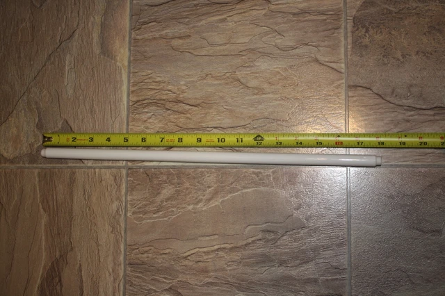 Vintage White Round Milk Glass Towel Bar Rod 18 “