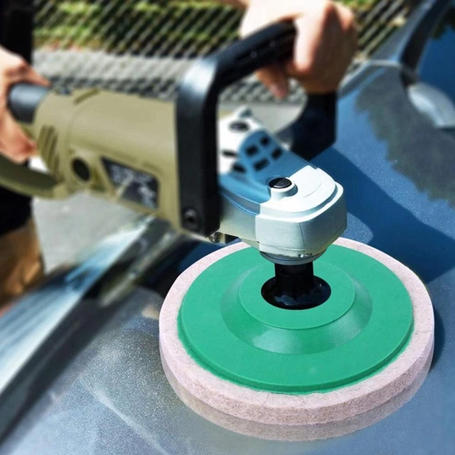 10PCS 100mm Wool Buffing Angle Grinder Wheel Felt Polishing Kit Disc Pad