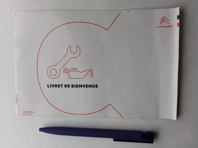 Carnet entretien Citroën Original vierge Livret de bienvenue en Français 2020