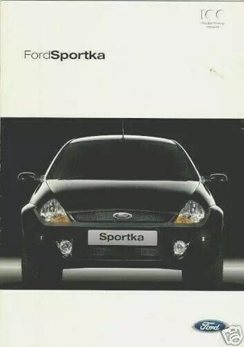 Ford SportKa 2003-04 UK Market Sales Brochure Standard SE