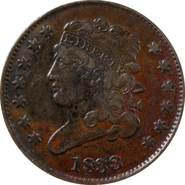 1833 Half Cent Great Deals From The Executive Coin Company