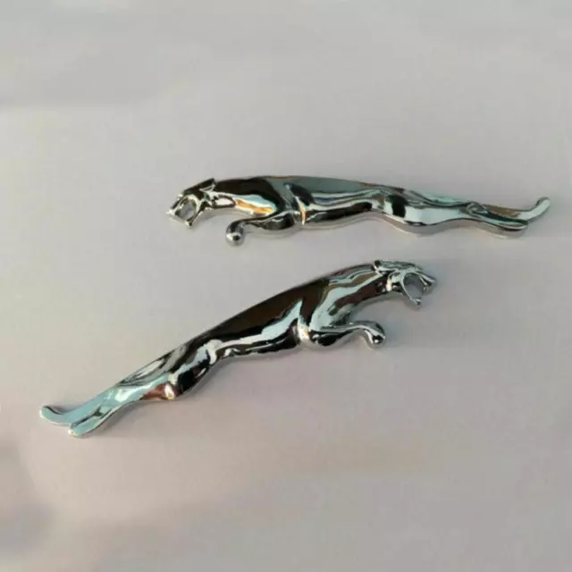 Emblème d'insigne en =pour couple de chats sautant Pour JAGUAR XF XJ XK XJR XJS 2