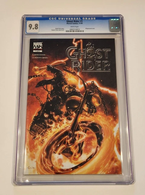 Ghost Rider #1 '05 CGC Graded 9.8 Wraparound cover Marvel Comics Crain Art